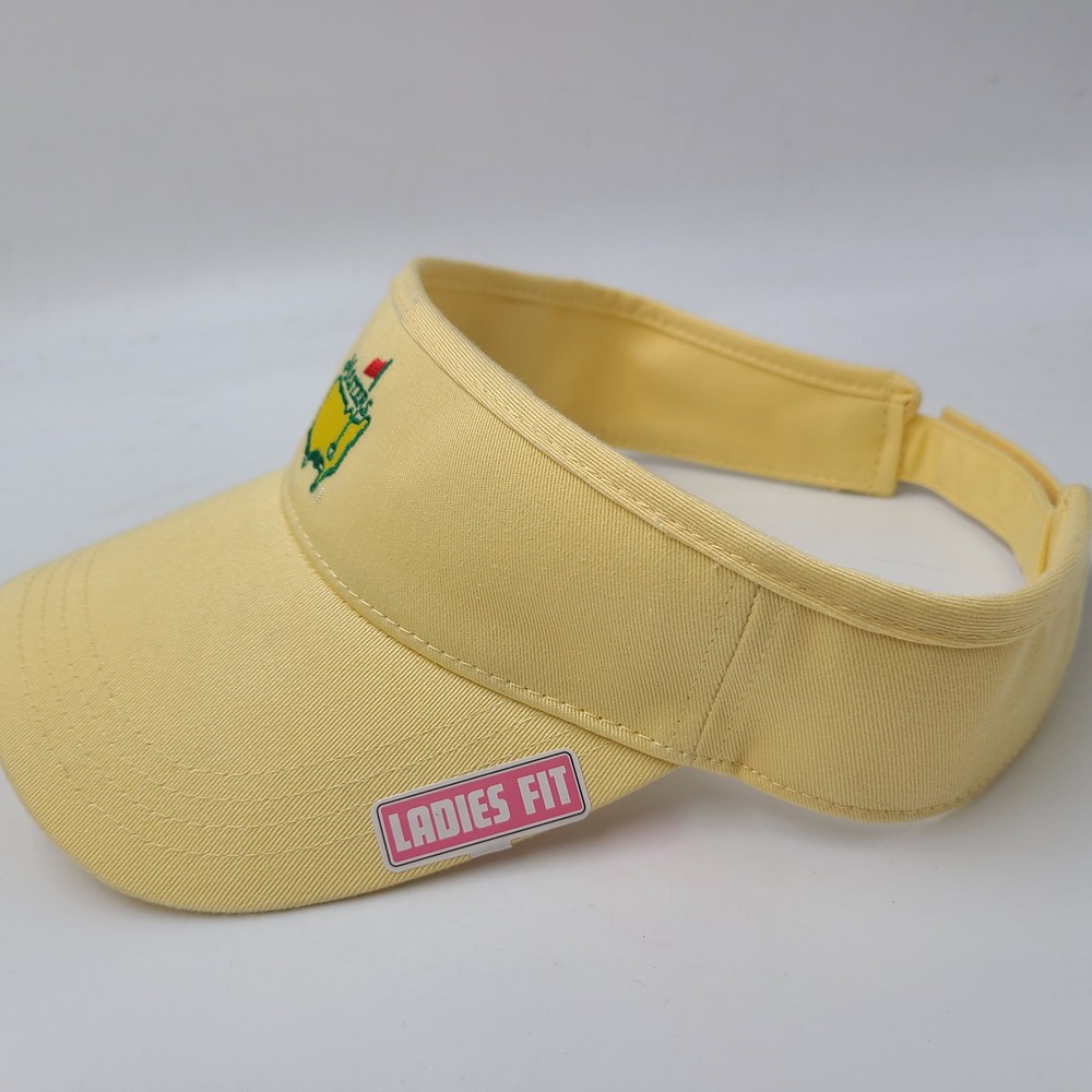 Women Masters Visor Hat Adjustable American Needle Yellow Green Golf Ladies Fit - Picture 5 of 11